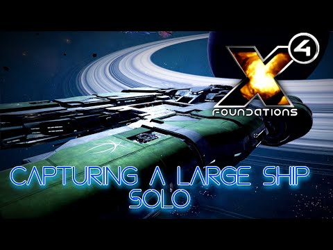 X4 Foundations - How i captured a Large Pirate ship (SOLO)