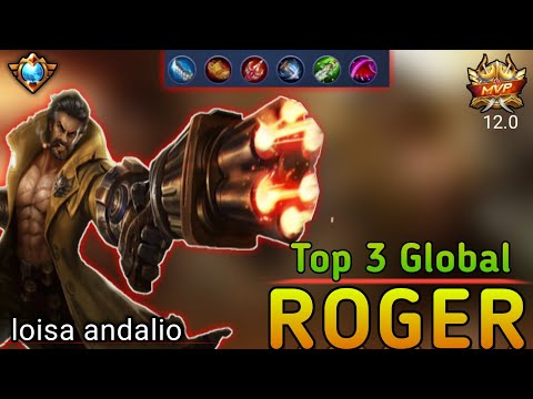 Beast mode gameplay|Brutal Damage Build 2020|Top 3 Global Roger by loisa Andalio~Mobile legends