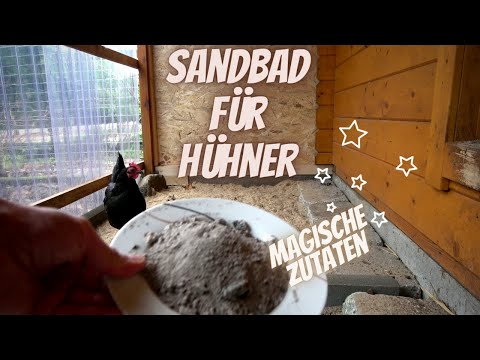 Hühner Tipp 11 - Ein Sandbad für meine Hühner - mehr als nur Sand