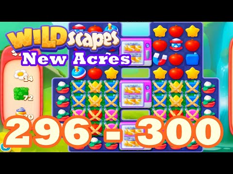 Wildscapes: New Acres Level 296 - 300 HD Gameplay | 3 match puzzle | android | 297 | 298 | 299 | IOS