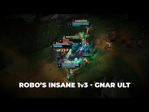 Robo Goes 1v3 Insane Gnar Ult at Robsday | LLL Robo