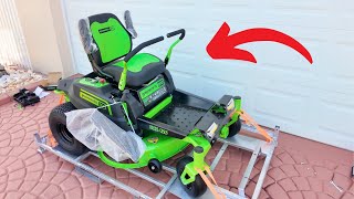 Unboxing & Assembly of Greenworks CRZ426 60V Riding Mower