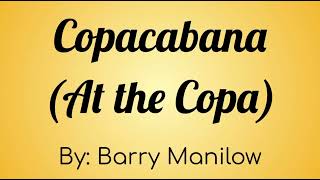 Barry Manilow - Copacabana (At the Copa) Lyric Video