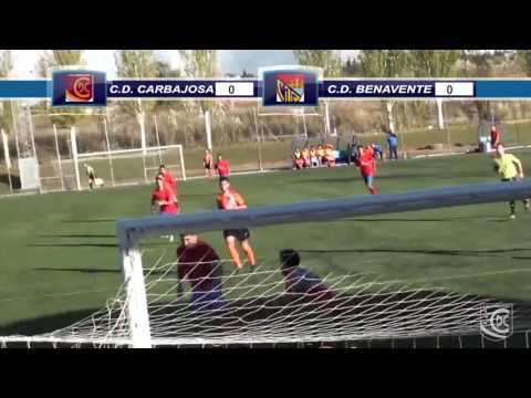 J-10 C.D. CARBAJOSA 2-0 C.D. BENAVENTE (RESUMEN)