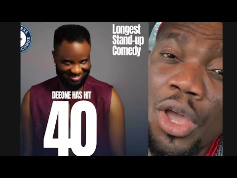 DEEONE WHY PEOPLE NO GREE SUPPORT YOU ON THIS YOUR GUINESS WORLD RECORD WETIN UNA DO DEEONE NO GOOD 