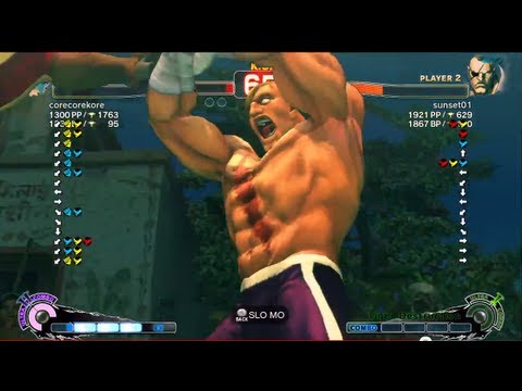 sunset01 [Sagat] vs corecorekore [Vega] SSF4 Arcade Edition - Xbox Live Ranked Match