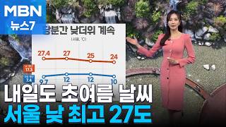 [날씨] 내일도 초여름 날씨, 서울 낮 27도…일교차는 여전 [MBN 뉴스7]