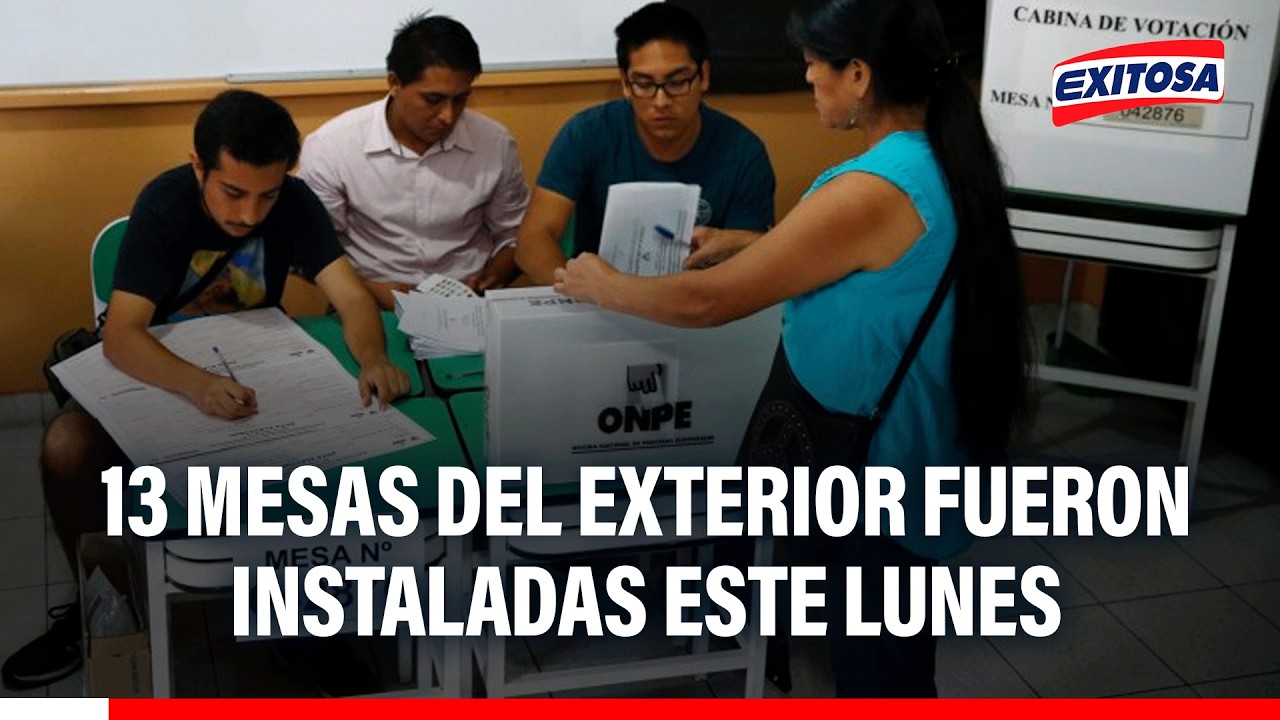 🔴🔵 Se instalaron 13 mesas electorales del exterior hoy tras prórroga del JNE, indica Pedro Bravo