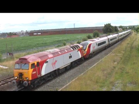 57315 and 390046 on 1D22, 10:49, Crewe - Holyhead