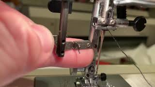 Using the automatic threader tool, part 1 1990s Kenmore sewing machine
