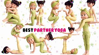 Best Partner Yoga for Kids 🧘 Fun Duo Yoga Challenge | Easy Family & Fr