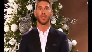 Sergio Ramos wishes Merry Christmas 2012 to all the fans in.. ENGLISH?¿