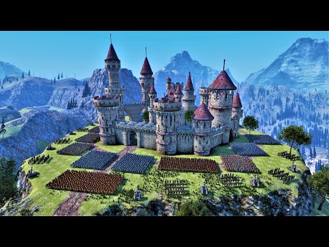 Orcs Tribe & Persian Empire Try to Capture a Strategic Castle Defended By Medieval & Greek Armies!