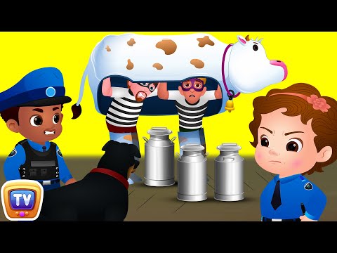 ChuChu TV Police Saving Milk - Narrative Story - Fun Cartoons for Kids
