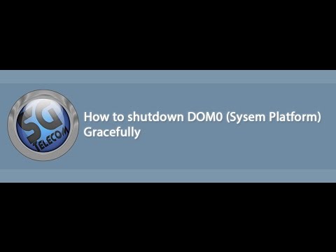 Avaya - How to shutdown System Platform Gracefully