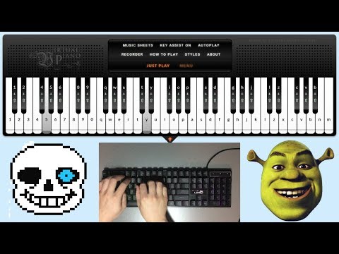 I played Meme Songs on a Virtual Piano