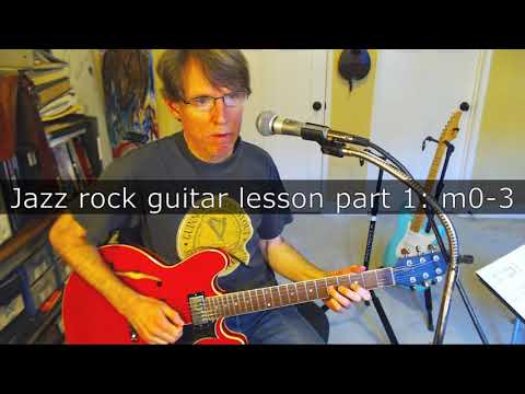 Jazz-rock guitar lesson, Part 1. An altered lick first, then some bluesier phrasing.