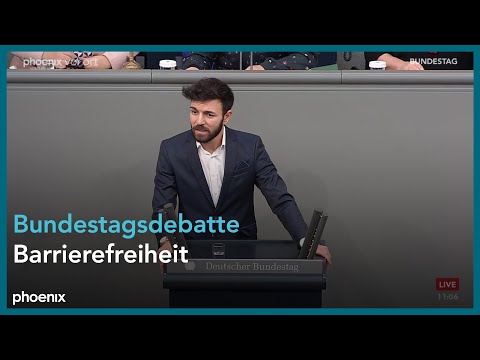 Video Thumbnail: Bundestagsdebatte zu Barrierefreiheit am 15.12.23