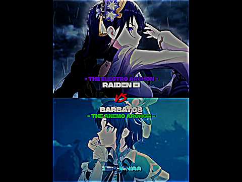Raiden Ei vs Barbatos || #genshin #genshinimpact #shorts