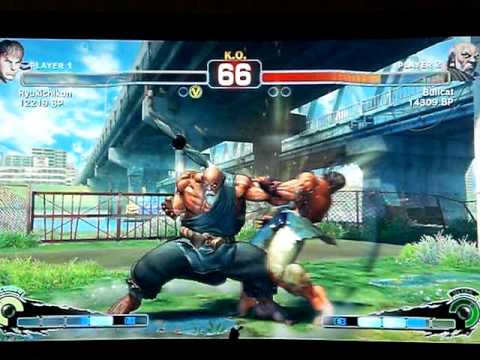 Bullcat [Gouken] vs Ryukichikun [Ryu] SUPER STREET FIGHTER 4 - Japanese Online Ranked Matches
