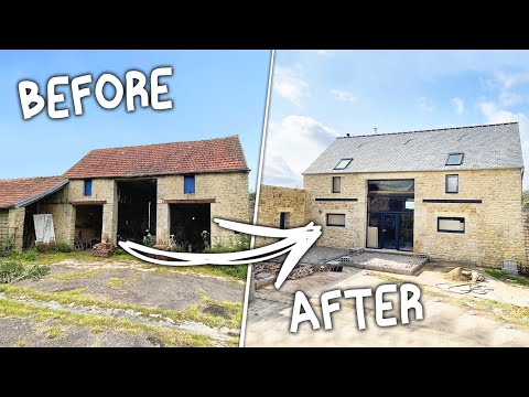 TIMELAPSE 2 YEARS OF RENOVATION OF A BARN AT OUR RESIDENTIAL HOUSE