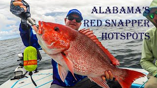 BEST PUBLIC SNAPPER SPOTS! Let&#39;s Fish #15 - 2020 SouthEAST Gulf Shores Alabama Red Snapper