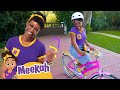 Meekah Rides Her Bike Blippi Vehicles Learning Videos For Kids