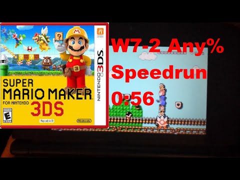 W7-2 Any% (Tied WR) Super Mario Maker fN 3DS 0:56