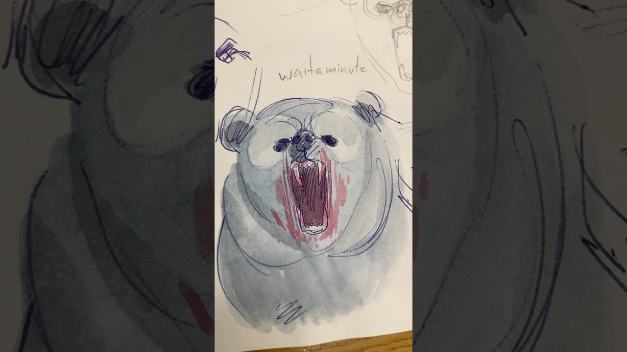 How make a totally normal bear #art #arttutorial