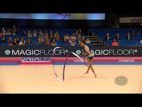 Michelle SANCHEZ SALAZAR (VEN) 2015 Rhythmic Worlds Stuttgart - Qualifications Ribbon