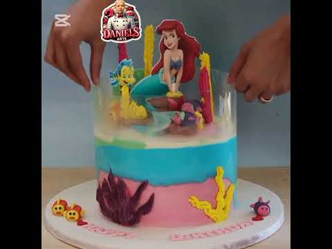 My first cake of the year 2025 #subscribe #cake #mermaid