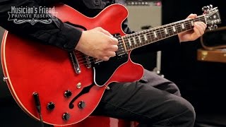 Video thumbnail for Gibson 2016 ES-335 Satin Semi-Hollow Electric Guitar by Musician's Friend