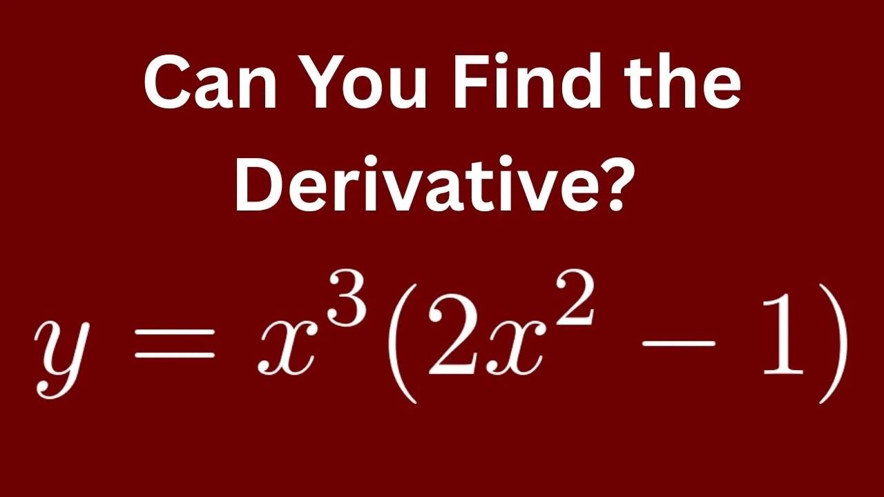Can You Find the Derivative? Easy Calculus If You Do It Right