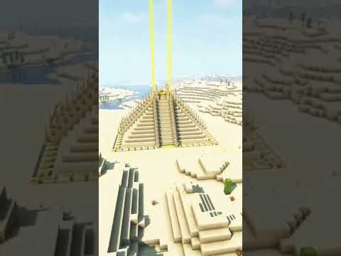 Minecraft:- Desert Pyramid build time-lapse. #shorts