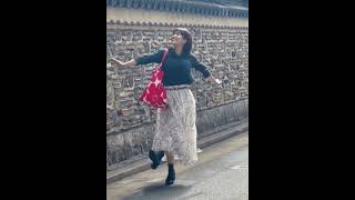 岡田桃佳アナ #スキップで弾む