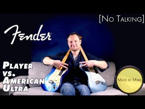 Fender Player Series Strat vs. Fender American Ultra Strat [No Talking!]