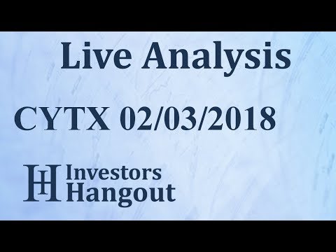 CYTX Stock Live Analysis 02-03-2018