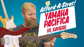 Video thumbnail for Yamaha Pacifica Vs. GFS Xavier PRO870 - AFFORD-A-STRAT - One stays one will be GIVEN AWAY! by 60 Cycle Hum