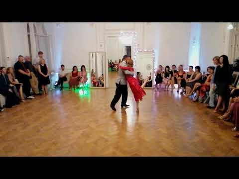  Javier Diaz  and  Julia Zueva  are  dancing  to  the  tango  "  Para Dos  "  by  Osvaldo Pugliese  in  2020