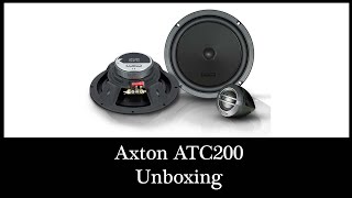 AXTON ATC200 Lautsprecher Unboxing DIY  2-Wege Compo System 90 W RMS 20cm Boxen Speaker