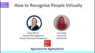How to Recognise People Virtually webinar - December 3rd 2020