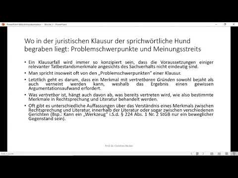 Strafrecht GK I - Einheit 5