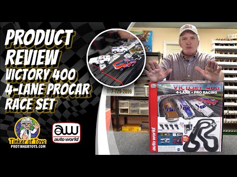 Product Review - 36' Victory 400 4-Lane Pro Racing Slot Car Race Set | SRS345 | Auto World