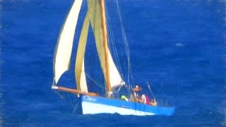 preview picture of video 'Sailing Boat Eve Of St Mawes On Her Way Home ....'