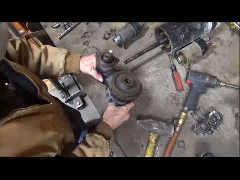 Changing starter drive on a big truck