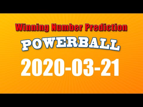 Winning numbers prediction for 2020-03-21|U.S. Powerball