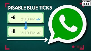How to Disable Two Blue Tick Marks in Whatsapp Read Messages | Disable WhatsApp Read Receipts