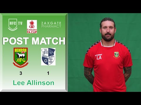 Lee Allinson post match v WINGATE & FINCHLEY - 17 September 2022