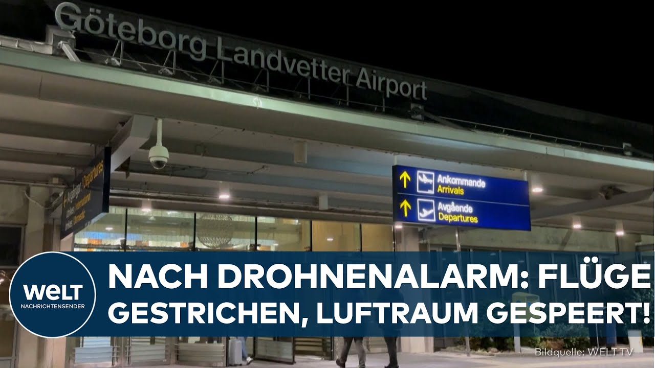 GÖTEBORG: Nach Drohnenalarm am Airport – Flüge ausgefallen und umgeleitet