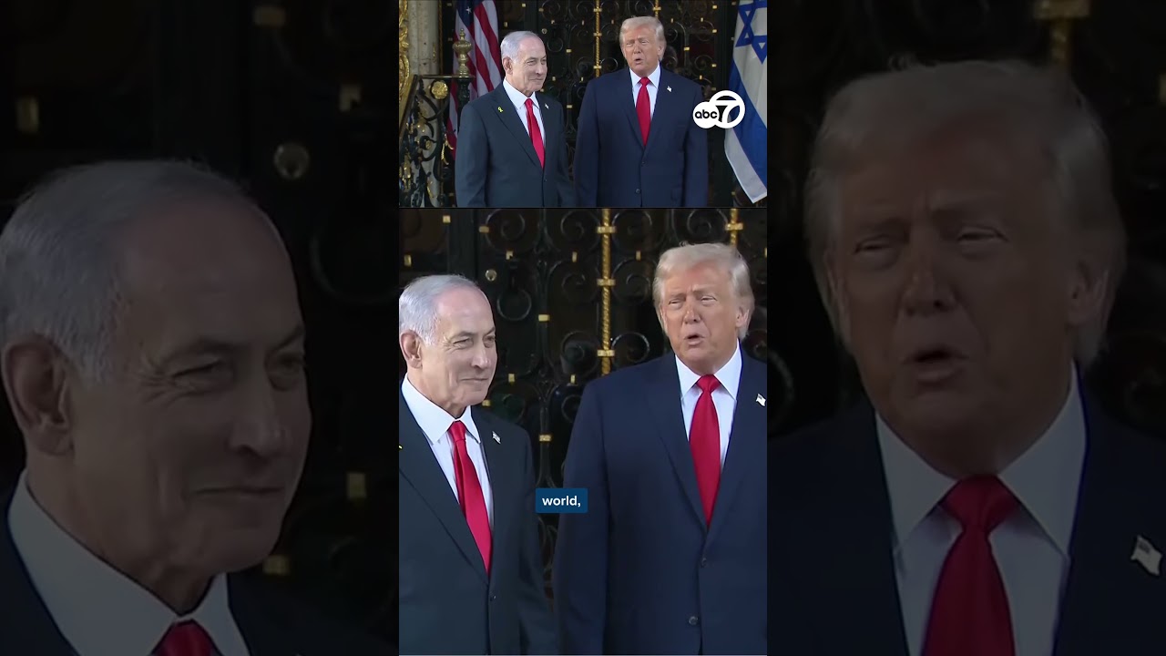 President Donald Trump answers questions about peace talks between Ukraine, Russia